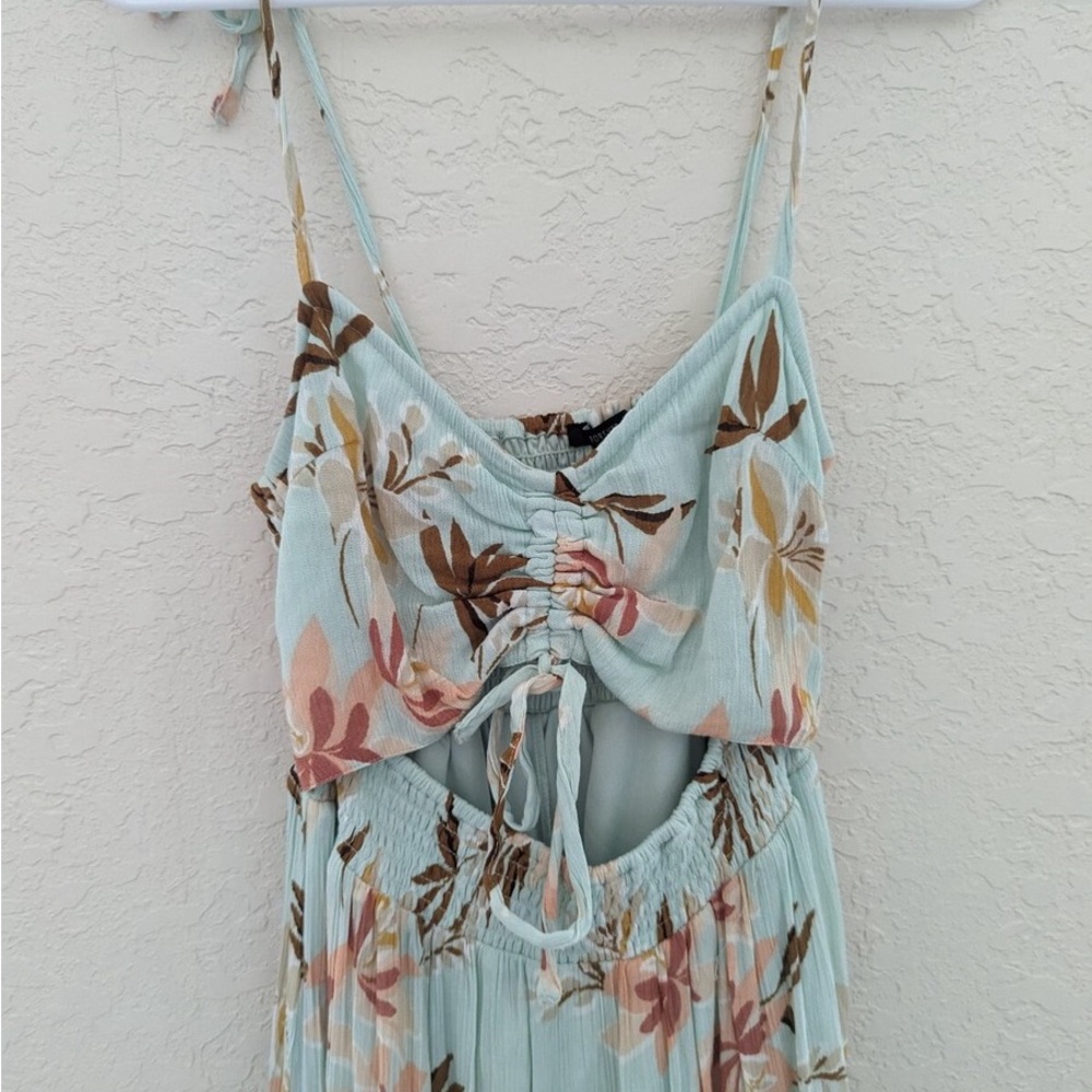 Forever 21 | Light Blue Floral Tie-Front Maxi Dress